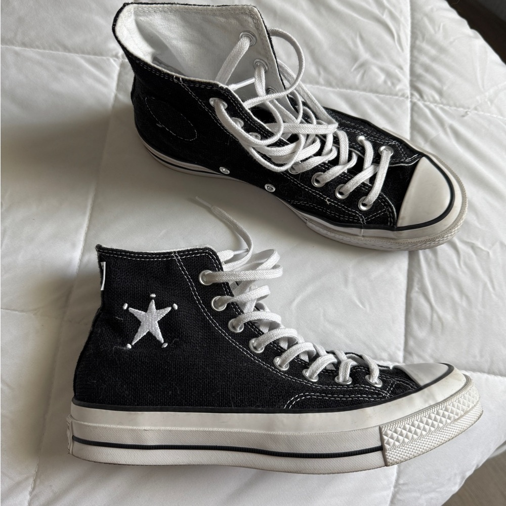 Converse Black and White High-Top Sneakers